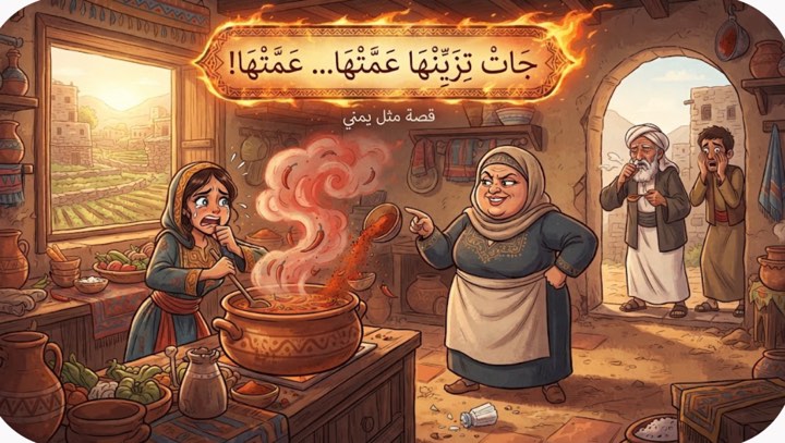 جات تزيّنها عمتها-اللهجة اليمنية - قصة عربية