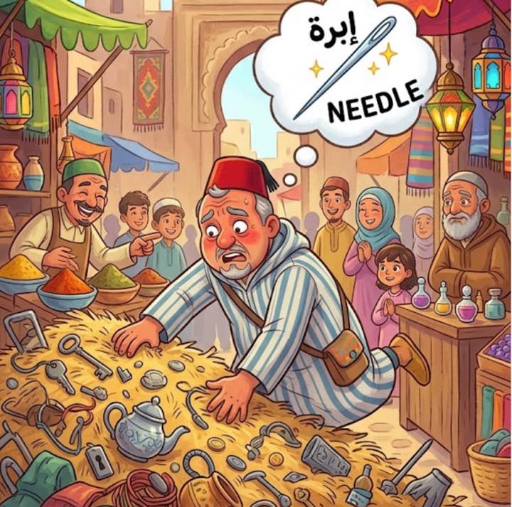 إبرة في كومة دالحصيد-اللهجة المغربية - قصة عربية