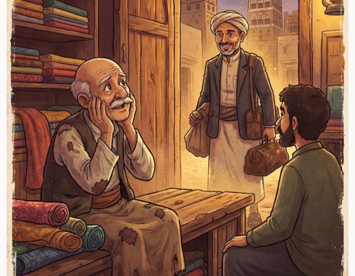 ابن الحلال عند طاريه.. سالفة عمّ زيدان والفرج-اللهجة اليمنية - قصة عربية