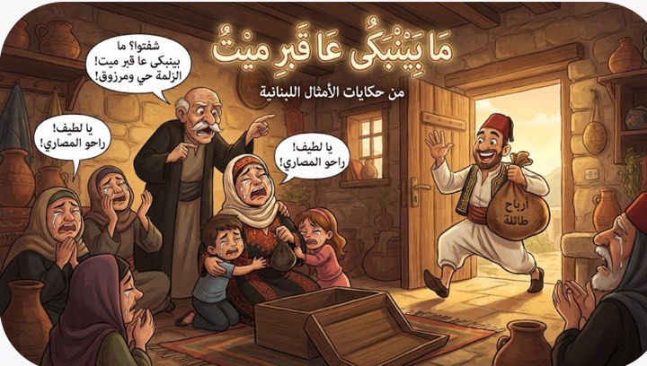ما بينبكى عا قبر ميت-اللهجة اللبنانية - قصة عربية