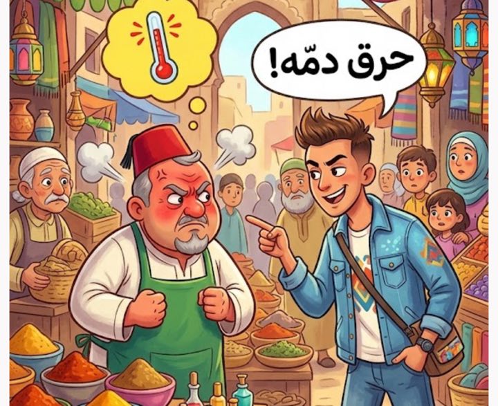 شكون حرق ليه دمّه-اللهجة المغربية