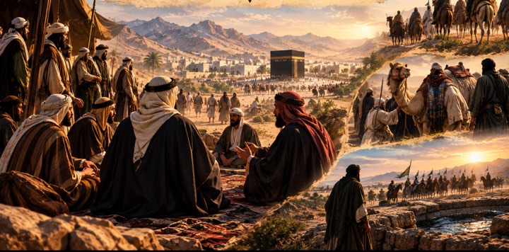 مفاوضات صلح الحديبية - قصة عربية