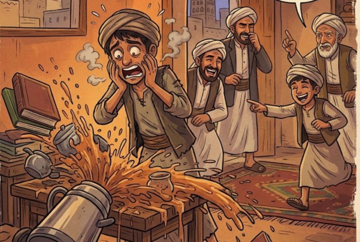 لاَبِك ومحتار-اللهجة اليمنية - قصة عربية